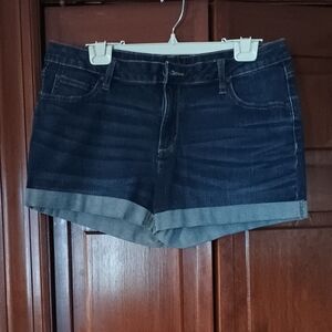 a.n.a Dark Blue Jean Shorts